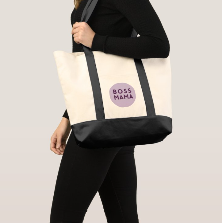 Boss Mama Canvas Tote